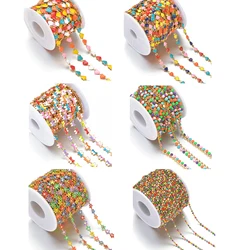 Wholesale 1 Meter/Lot Stainless Steel Gold Color Handmade Butterfly Heart Multicolor Chains for DIY Jewelry Making Bulk Chain