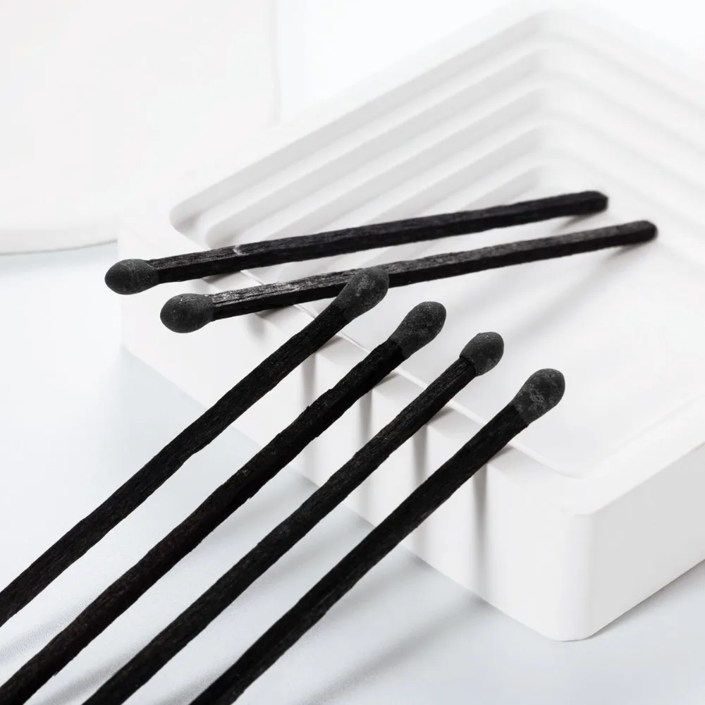 10cm/3.9inch Long Match For Scented Candle 320pcs/pack ALL Black Matchstick Special Art Cigar Ignition DIY Colorful Match