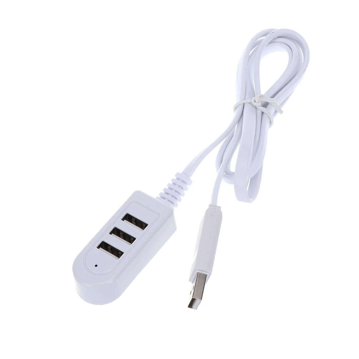 1.2M Multi-Function Usb 3Usb Hub Extension Cable Compact 3A Offline Charging Multi-Port Hub For Desktop Notebook White