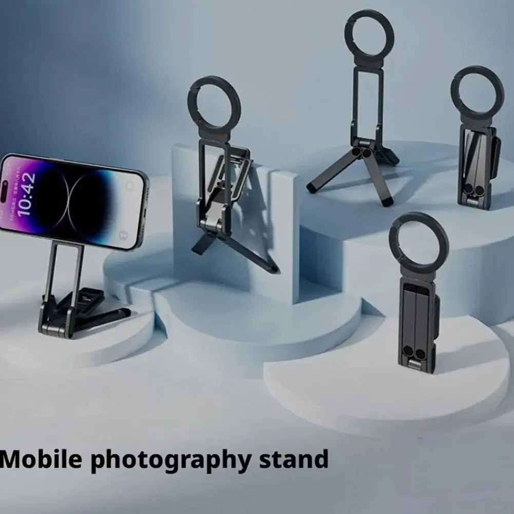 Magnetic Phone Tripod for iPhone, MA38 Portable Phone Holder Mini Tripod for Magsafe with Double-Sided