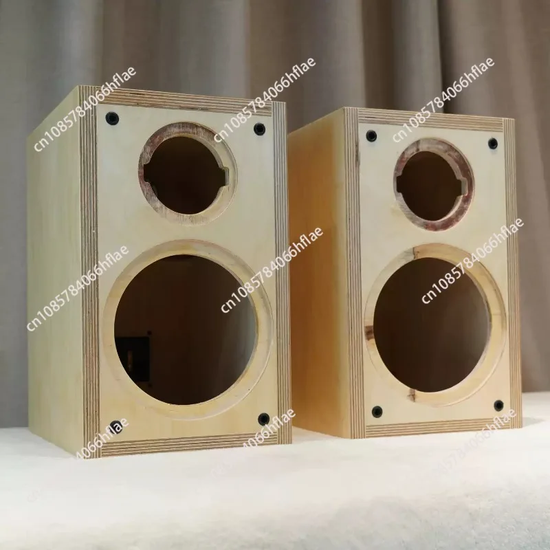 Custom Solid Wood Bookshelf Speaker Cabinet, 4/5/6.5 Inch Birch Plywood 2-Way HiFi DIY Empty Speaker Box
