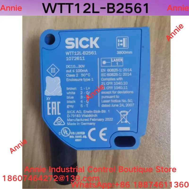 Second Hand Test OK Laser Sensor WTT12L-B2561, Model 1072611