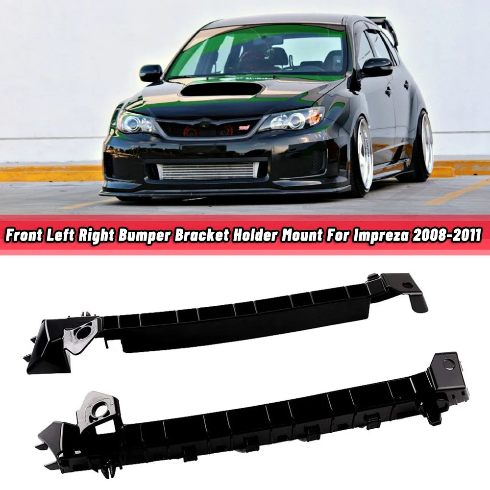 1 Pair Front Left Right Bumper Bracket Holder Mount for Subaru Impreza 2008-2011 GT & WRX 57707FG002 57707FG012