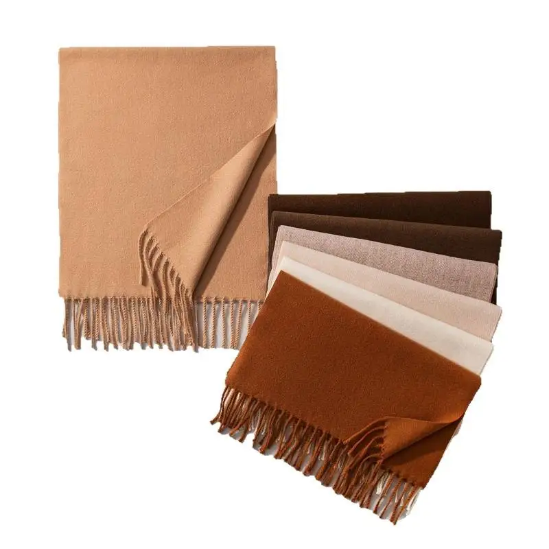 neckerchief solid tone sweat wicking for party scarf dust blocking imitation cashmere for daily use for winter neck scarf