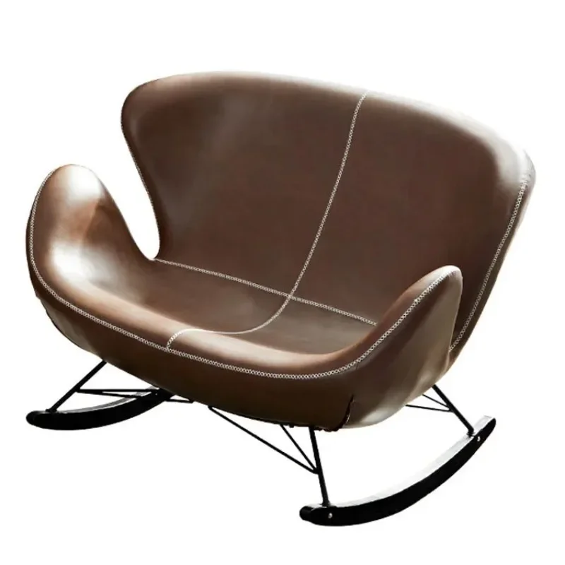 Italian minimalist leisure rocking chair living room balcony home leisure single snail sofa chair bedroom lazy designer