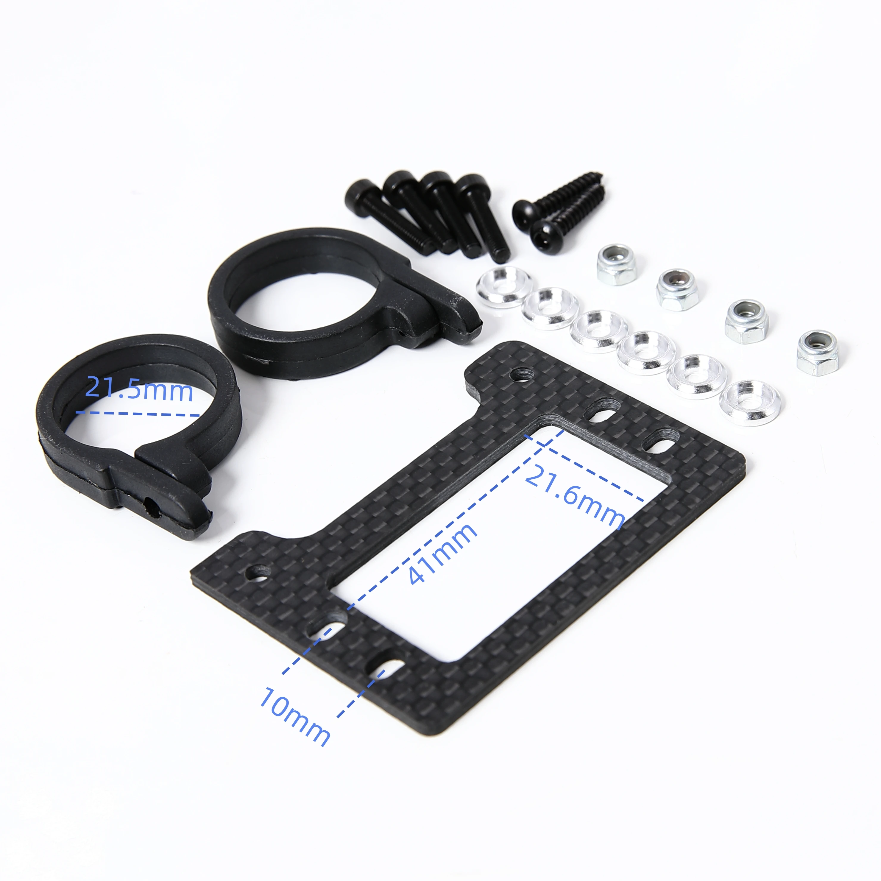T-Rex 600 RC Helicopter Carbon Fiber / Metal Tail Servo Mount Tray for Align Trex 600 Heli Part