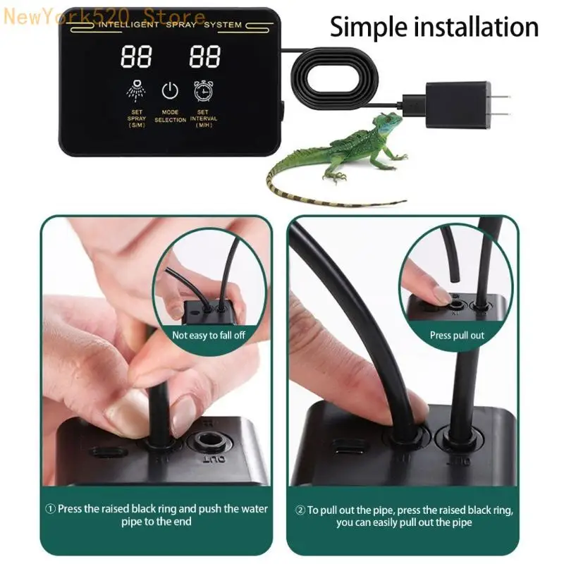 

N84C Reptiles and Amphibians Misting System Set for Small Greenhouses and Plant Wall
