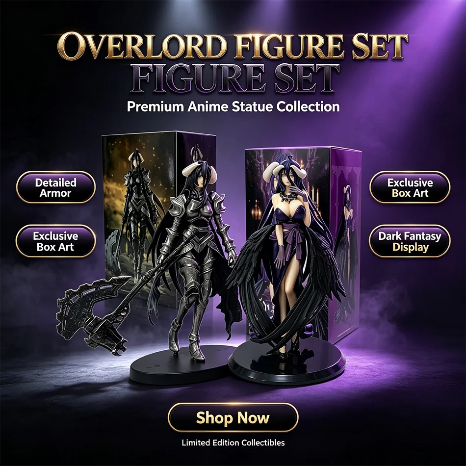 18cm OVERLORD Figur König der Untoten Albedo Rüstungsdesign PVC-Modell Sammlerserie Puppe Spielzeug Fans Geburtstags- und Weihnachtsgeschenke