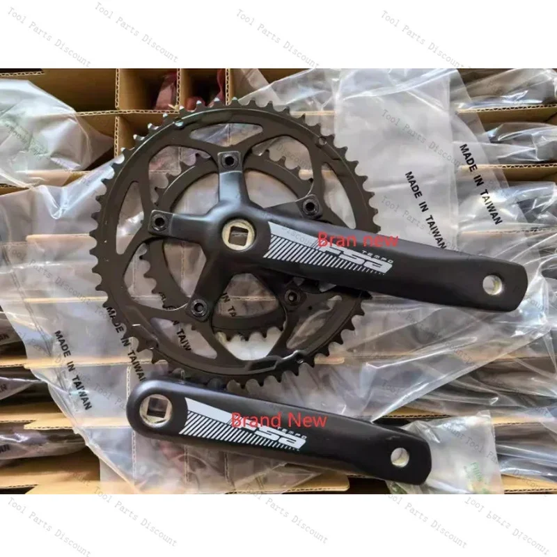 In Stock 1Set Tempo Compact Road Chainset - 50 / 34T 48 / 32T 170/172.5/175Mm Crank Arm JIS Square Taper 110/80 BCD 10/11Spe