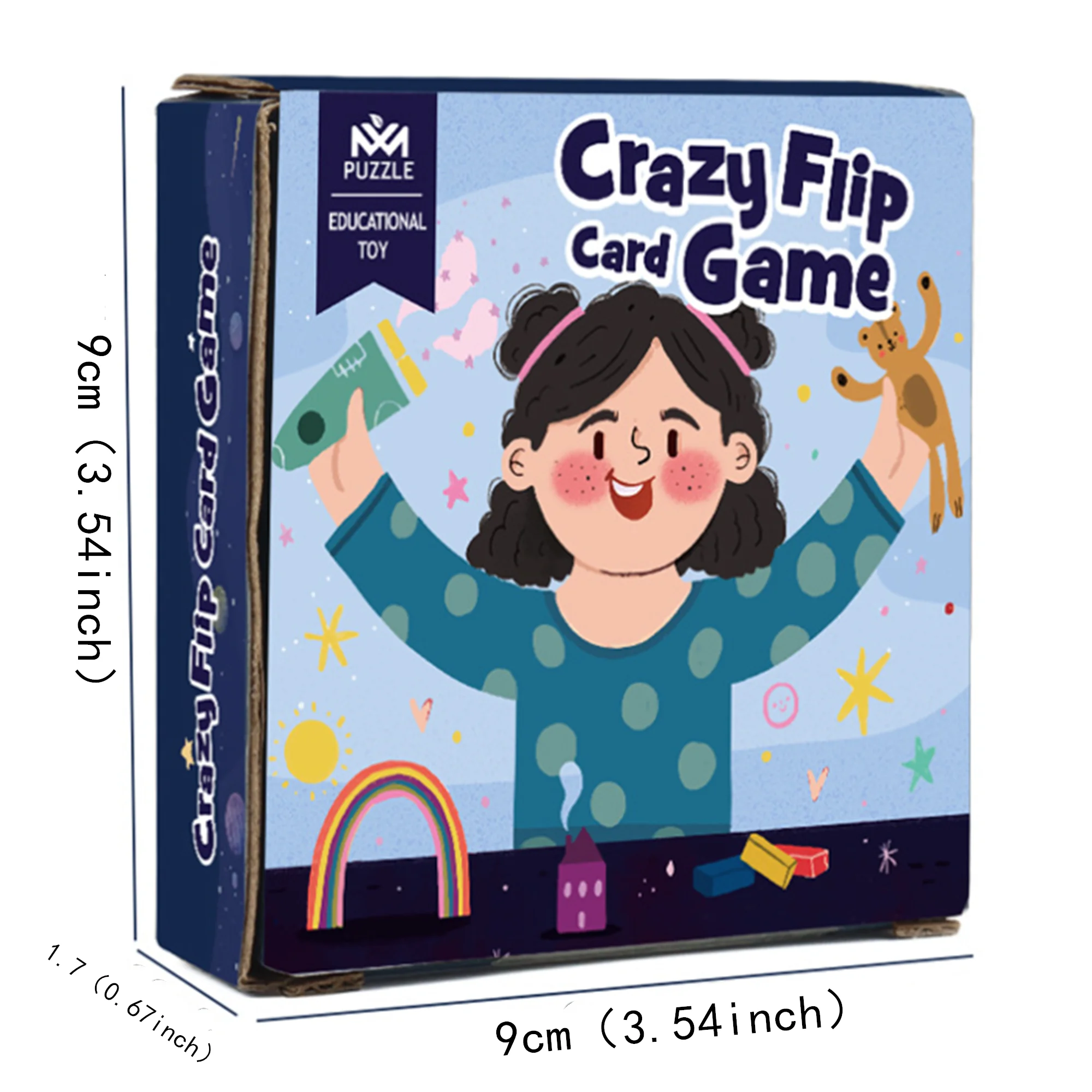 Educational Logic Thinking Toy Crazy Flip Card Cognition Game Reaction Brain Training Children-Parent Interactive Table Game