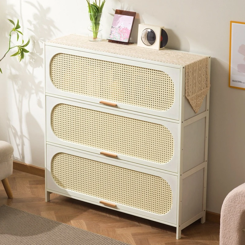 

New model Cream wind all solid wood bookcase simple children's locker open storage cabinet living room study combination locker