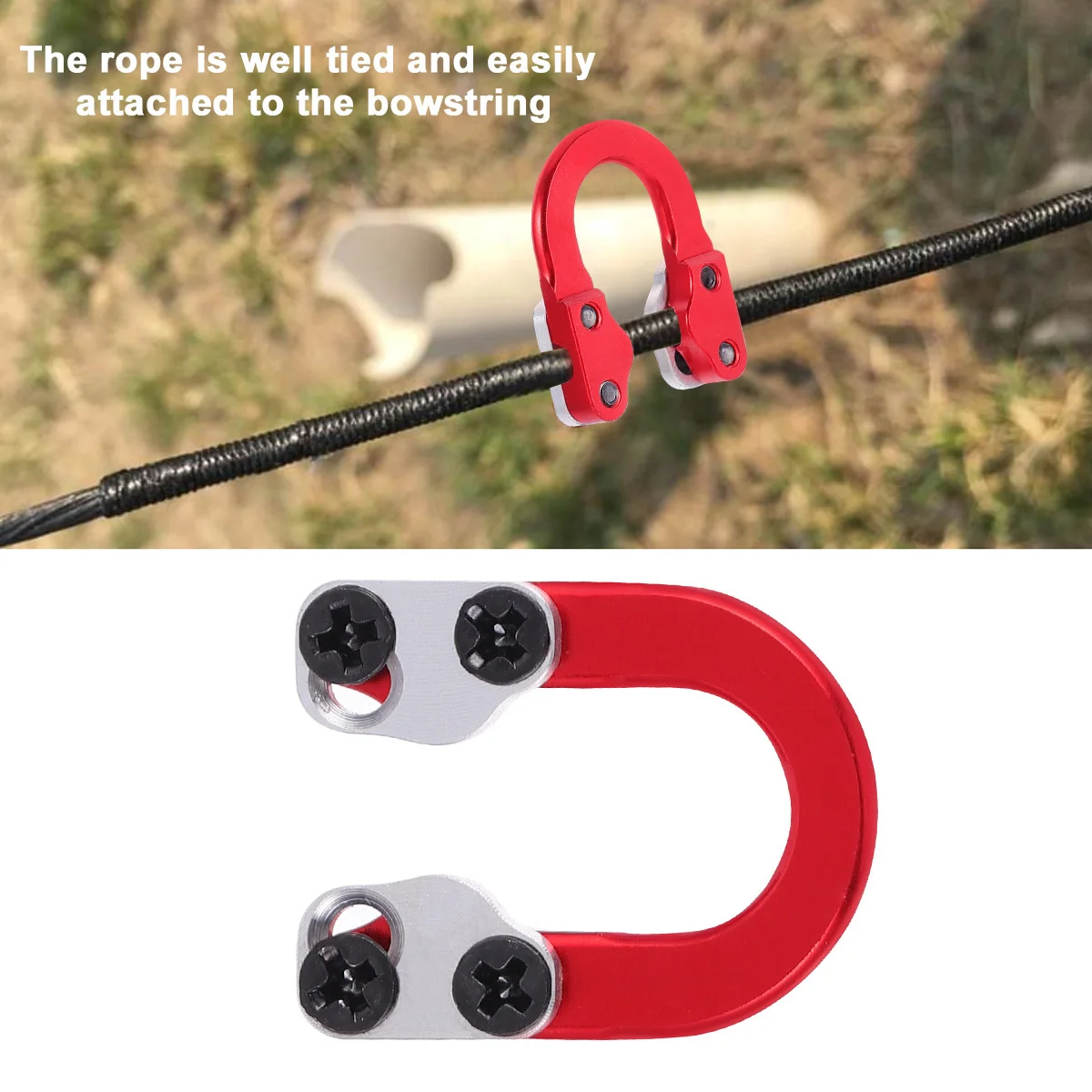 

1Set Archery Metal U Buckle Bow Accessories Heavy Duty Smooth Surface No Burr Longevity Lightweight Easy to Use