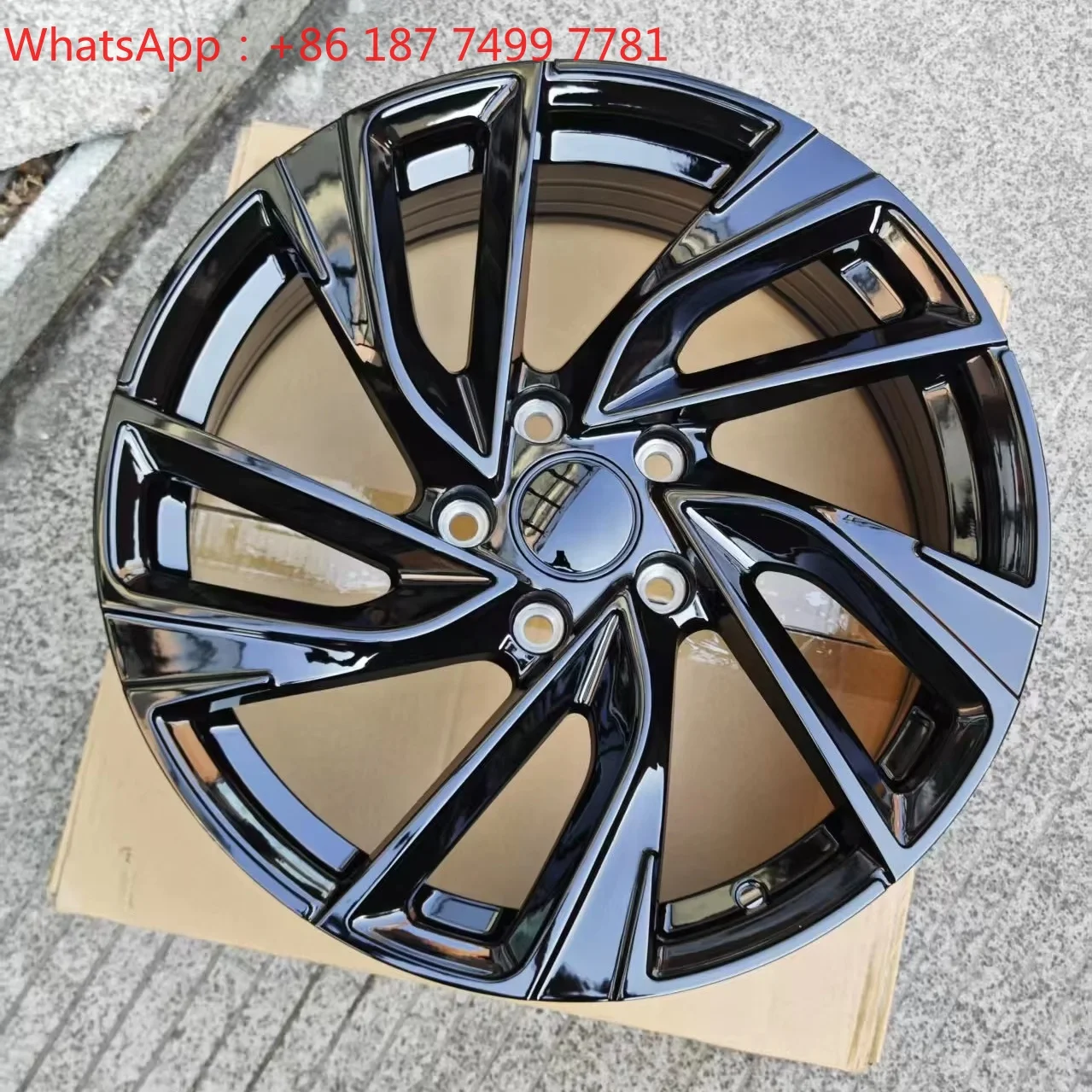 

Gloss Black Rims 17 18 19 Inch 5x112 PCD Black BMF Rims for GTI
