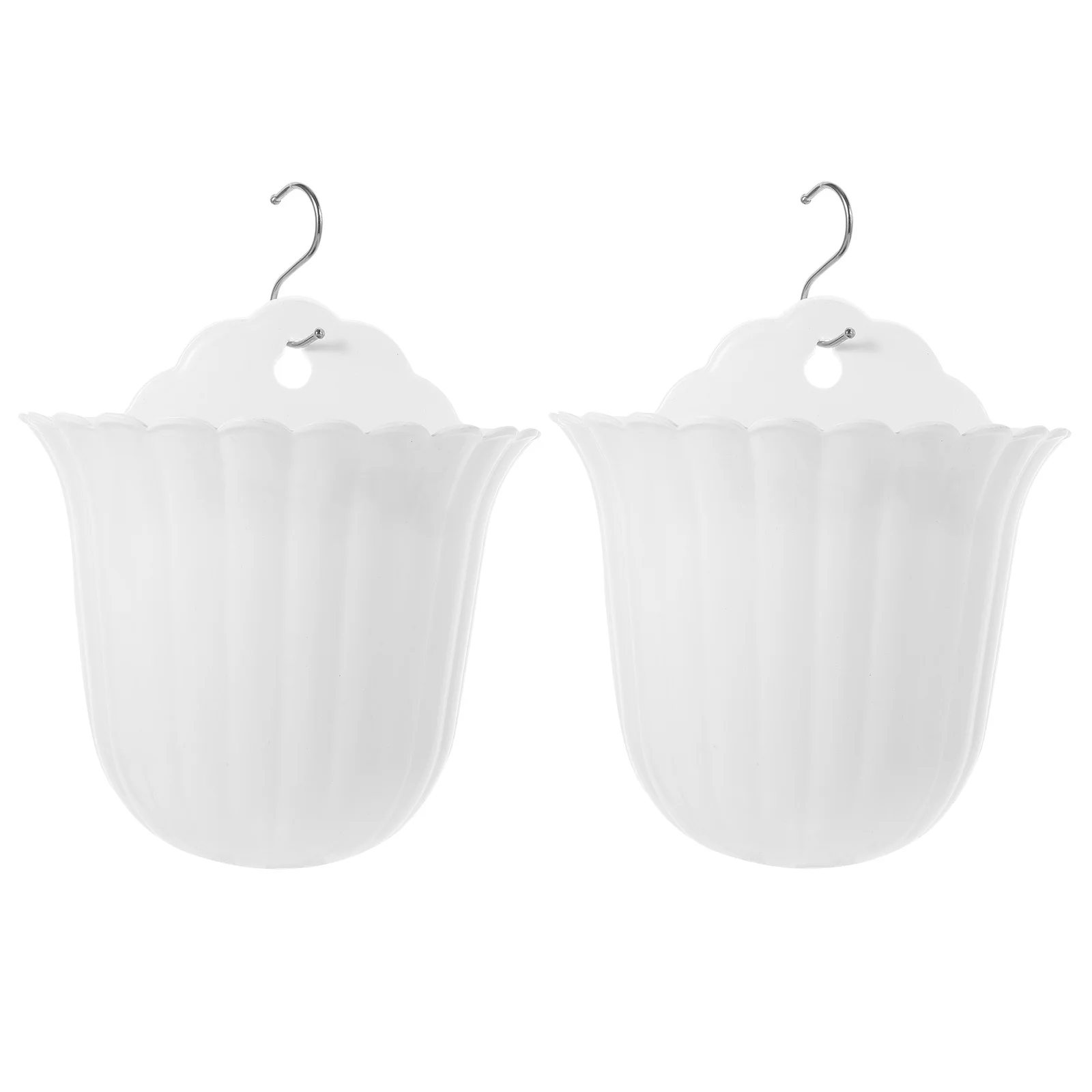 2Pcs Wall Hanging Planter Minimalist Style Indoor Wall Plant Holder for Succulents Cactus Small Flowers Decoration Pot