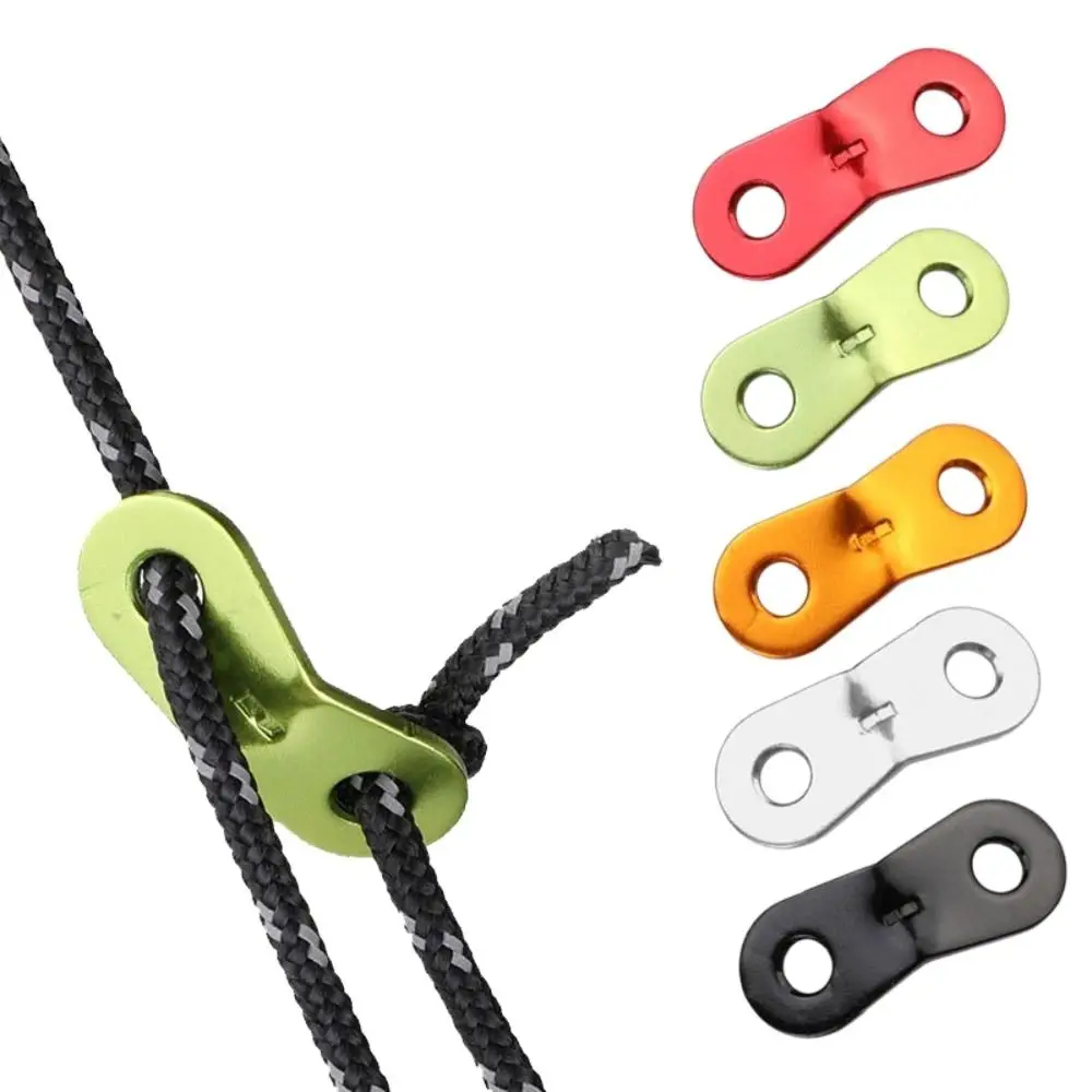 2 Hole Tensioners Adjustment Buckle Stopper Cord Lock Buckles Rope Tensioners Tent Rope Buckles Wind Rope Peanut Stopper