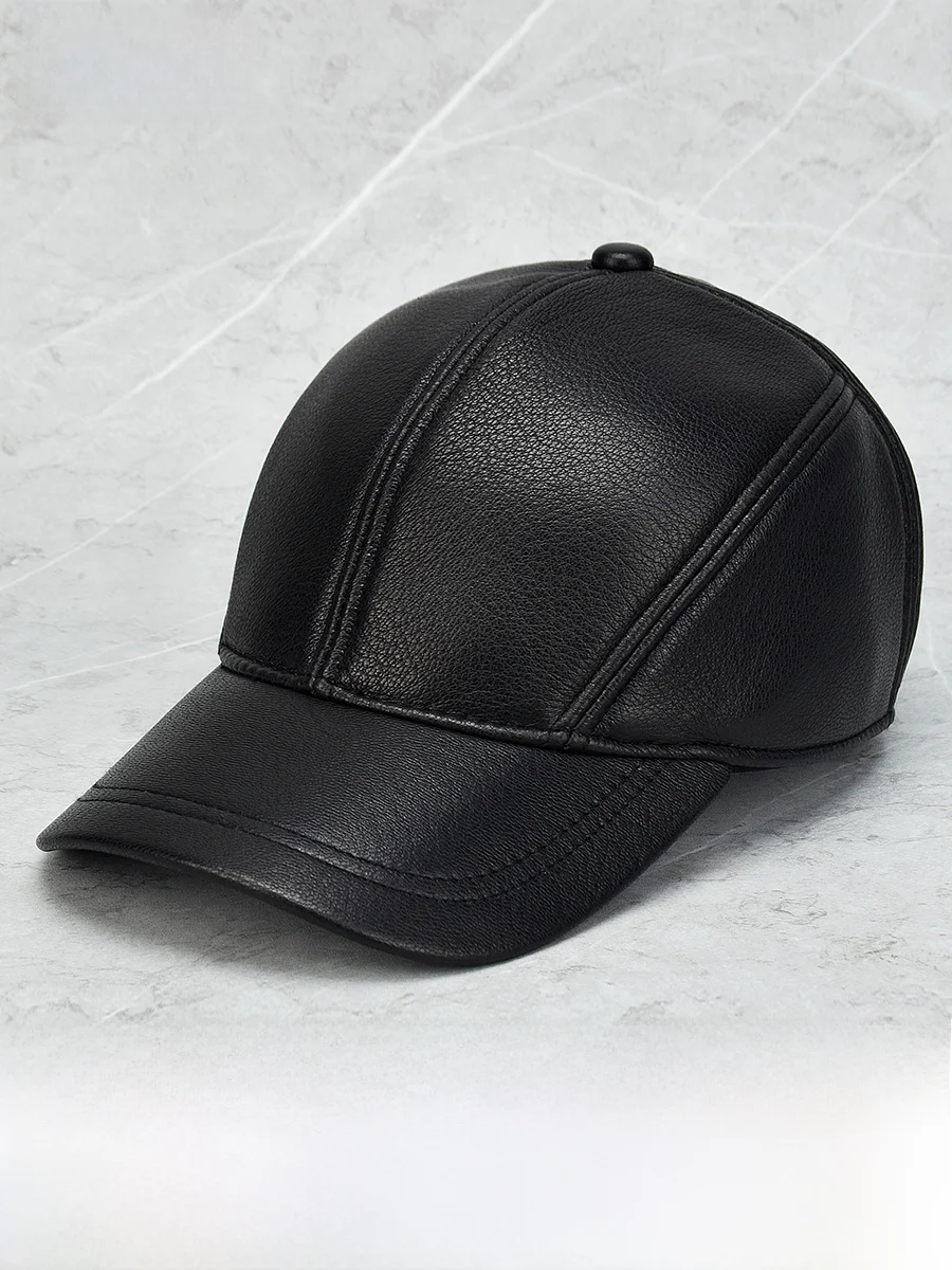 casquette-de-baseball-en-cuir-veritable-guangdi-pour-homme-–-printemps-automne-hiver-–-chaud-et-anti-froid-–-visiere-plate-–-style-decontracte