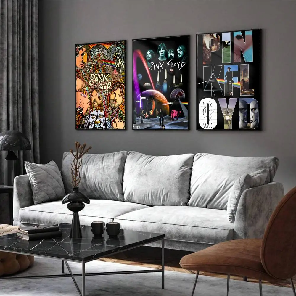 Classic Band P-Pink Floyd Poster Home Living Bed Room Bar Hallway Sticky Wall Printing Waterproof Aesthetic Decor
