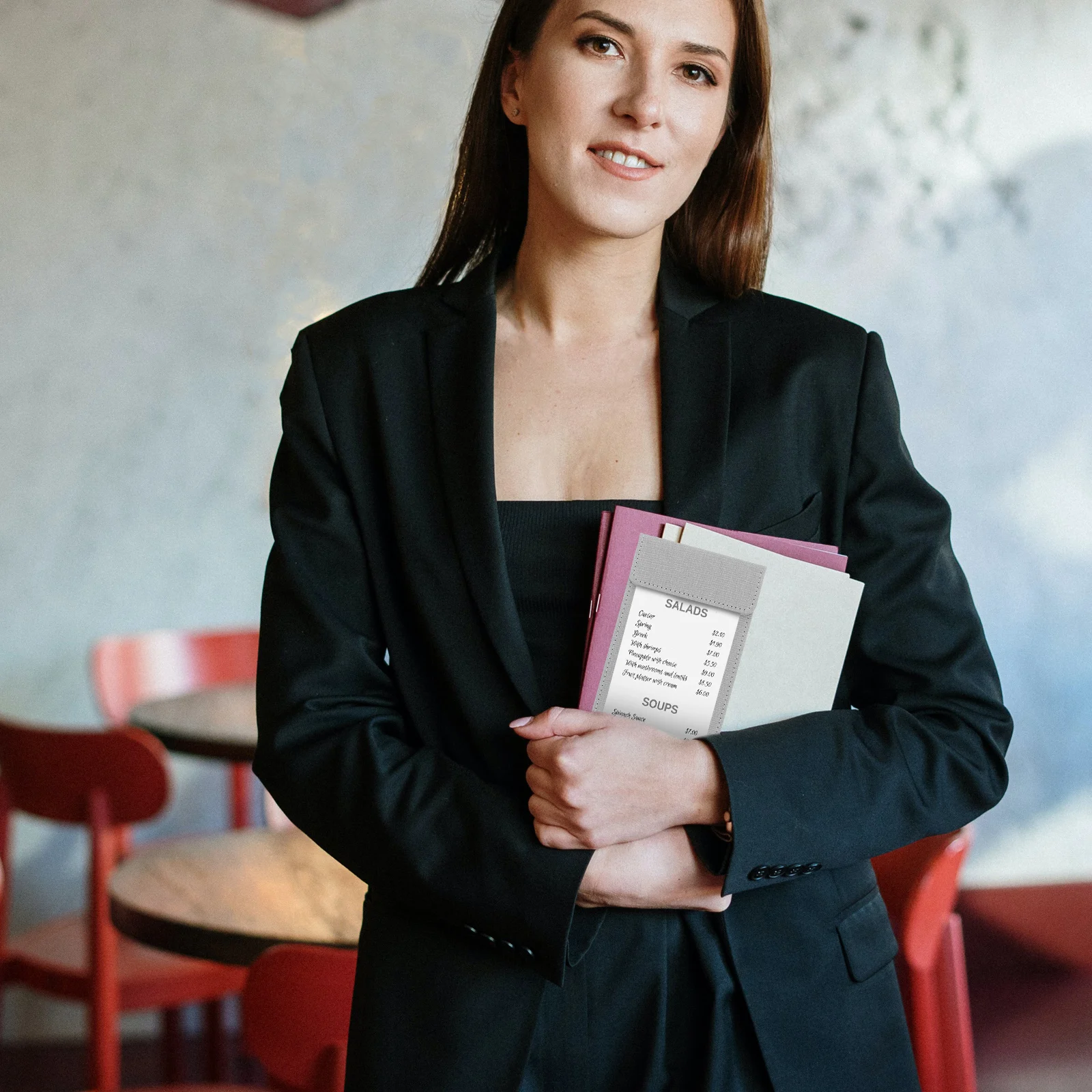 

Check Presenter Folder Restaurant Check Holder Business Writing Board Guest Server Book Cash Register Card Holder Menu Organizer