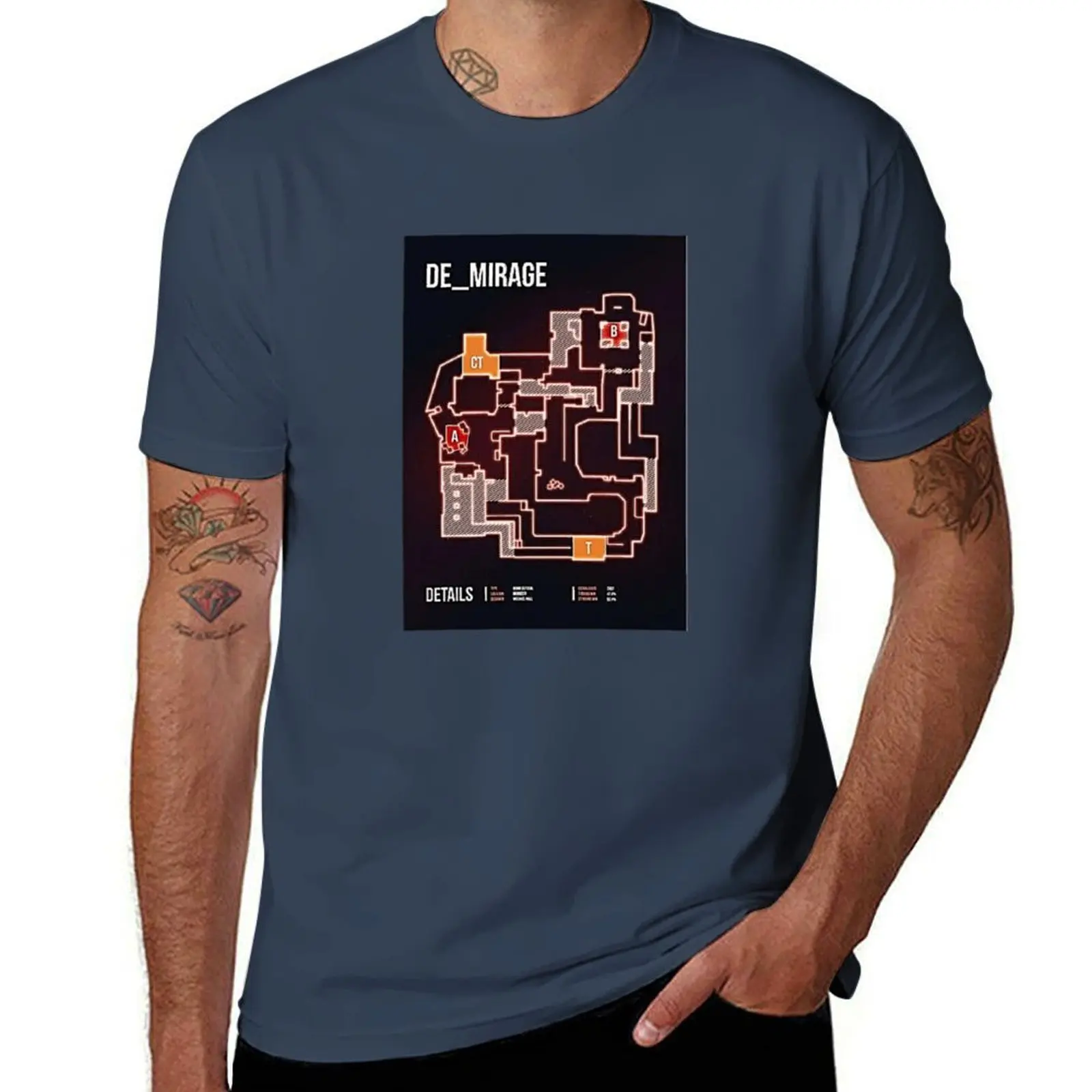 

Counter Strike 2 CS 2 maps fanart characters T-Shirt Casual Daily Graphic Tee