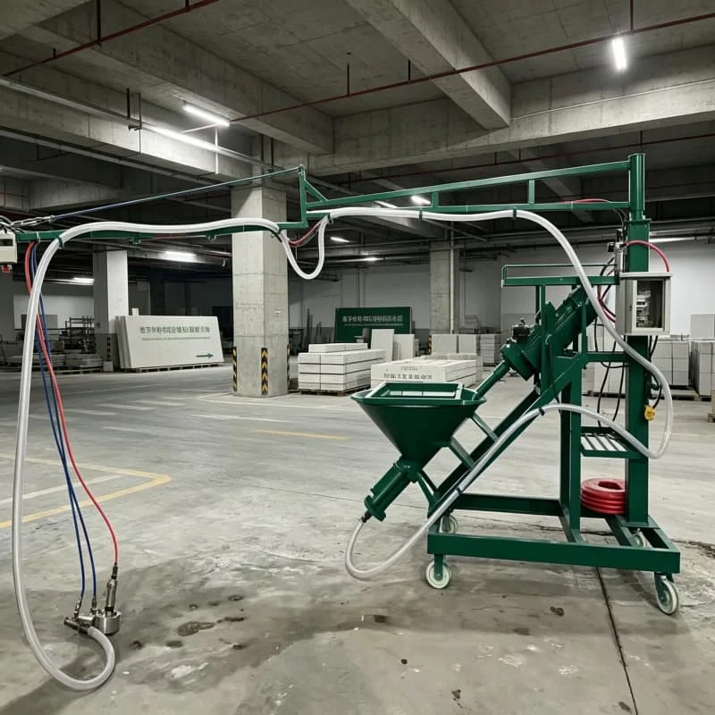 

GRC Gunite Pump 60L Hopper Electric Cement Sprayer with Customized Indoor Wall Plastering Latex Paint Coating Application