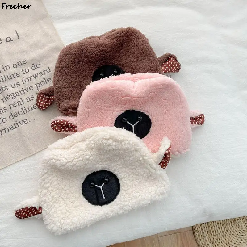 

Baby Lovely Lamb Hat Kids Warm Wool Skullies Beanies Cute Animal Plush Cap Kids Outdoor Balaclava Winter Spring Bonnet Hats