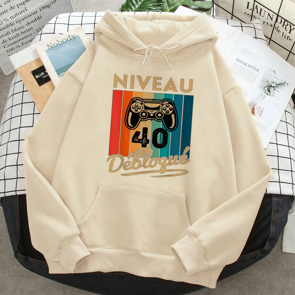 

40 Ans 40th Years Birthday hoodies women sweat y2k Kawaii pulls women aesthetic tracksuit