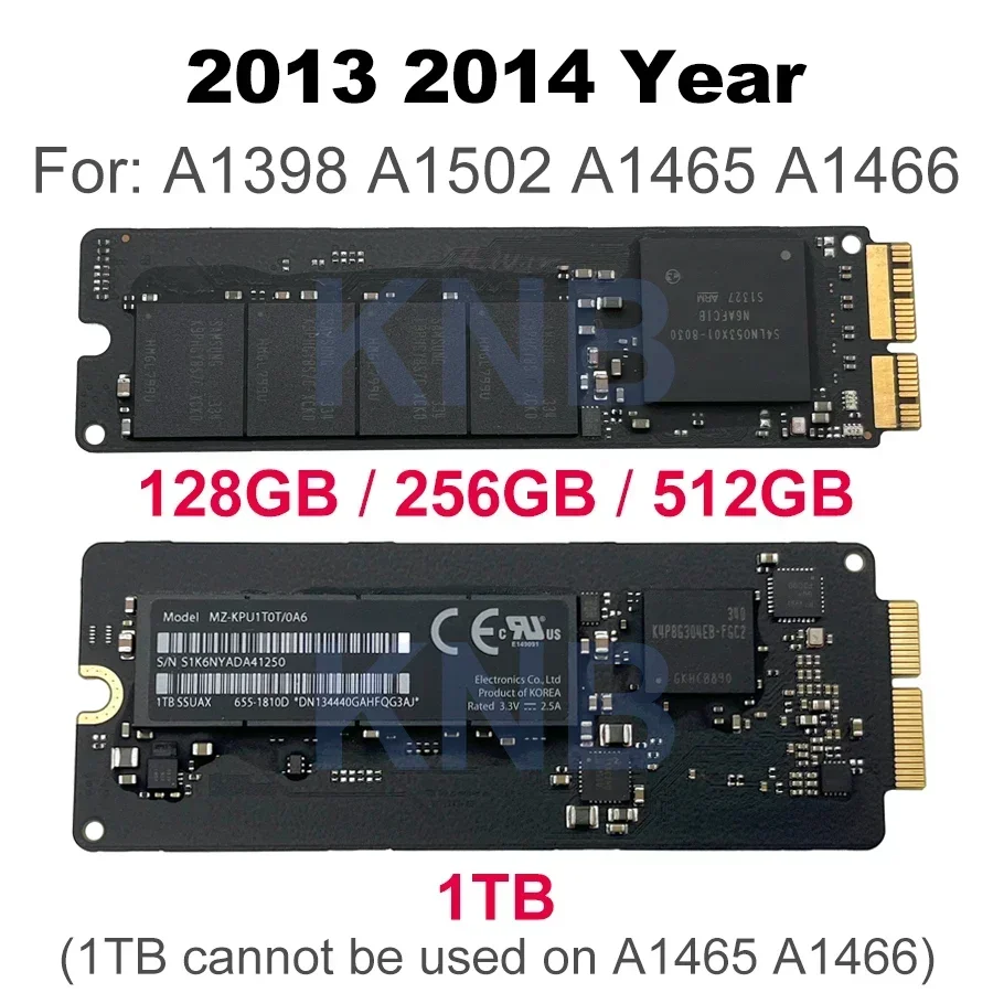 Original SSD Solid State Drive For Macbook Pro Retina A1502 A1398
