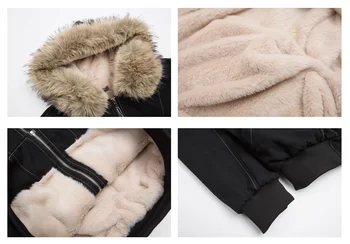 ZAROY Fur Collar Hooded Parkas Y2k Harajuku Thicken Padded Jackets Casual Zipper Gothic Women&Men Winter Coats Streetwear кур 6 ZAROY Fur Collar Hooded Parkas Y2k Harajuku Thicken Padded Jackets Casual Zipper Gothic Women&Men Winter Coats Streetwear кур 6