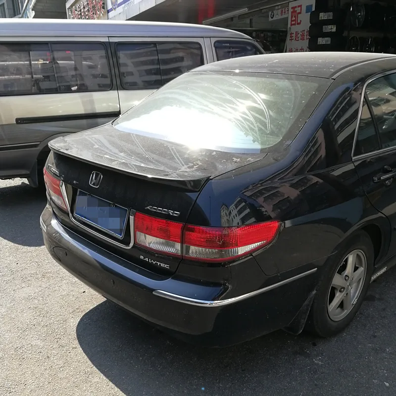 Для Honda Accord 6th спойлер 2003 2004 2005 ABS Материал углеродное волокно вид заднего багажника автомобиля крыло аксессуары комплект Bdoy