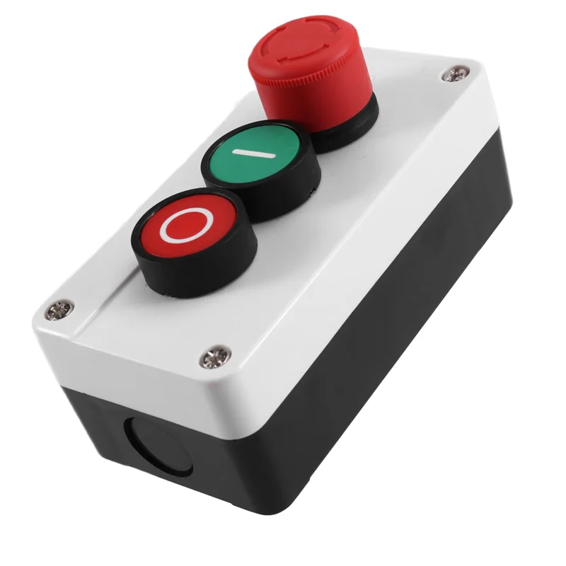 ABJI-Indicatore luminoso dotato di scatola di controllo dell'interruttore a pulsante CNC Punto di ripristino di arresto di emergenza Custodia elettrica impermeabile