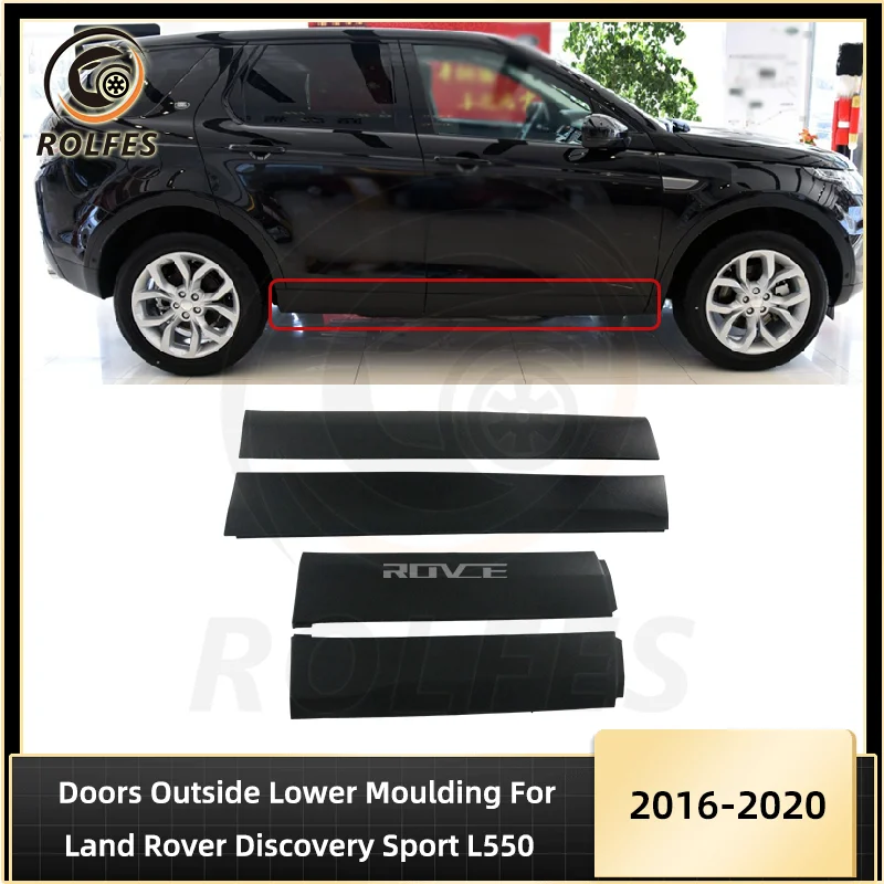 

ROLFES Car Door Guard Cover Protector Decorative Strips For Land Rover Discovery Sport 2015 2016 2017 2018 2019 L550 Accessories