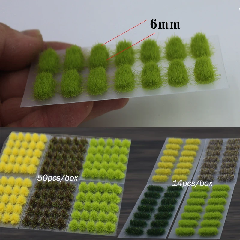 Miniature Nylon Grass Cluster/Lawn Model Materials DIY Train Sand Table Military Platform Scene Kits of Diorama