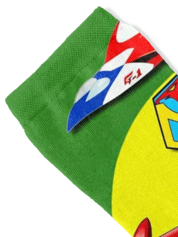 Battle of The Planets Gatchaman Vehicle Logo \t Socks