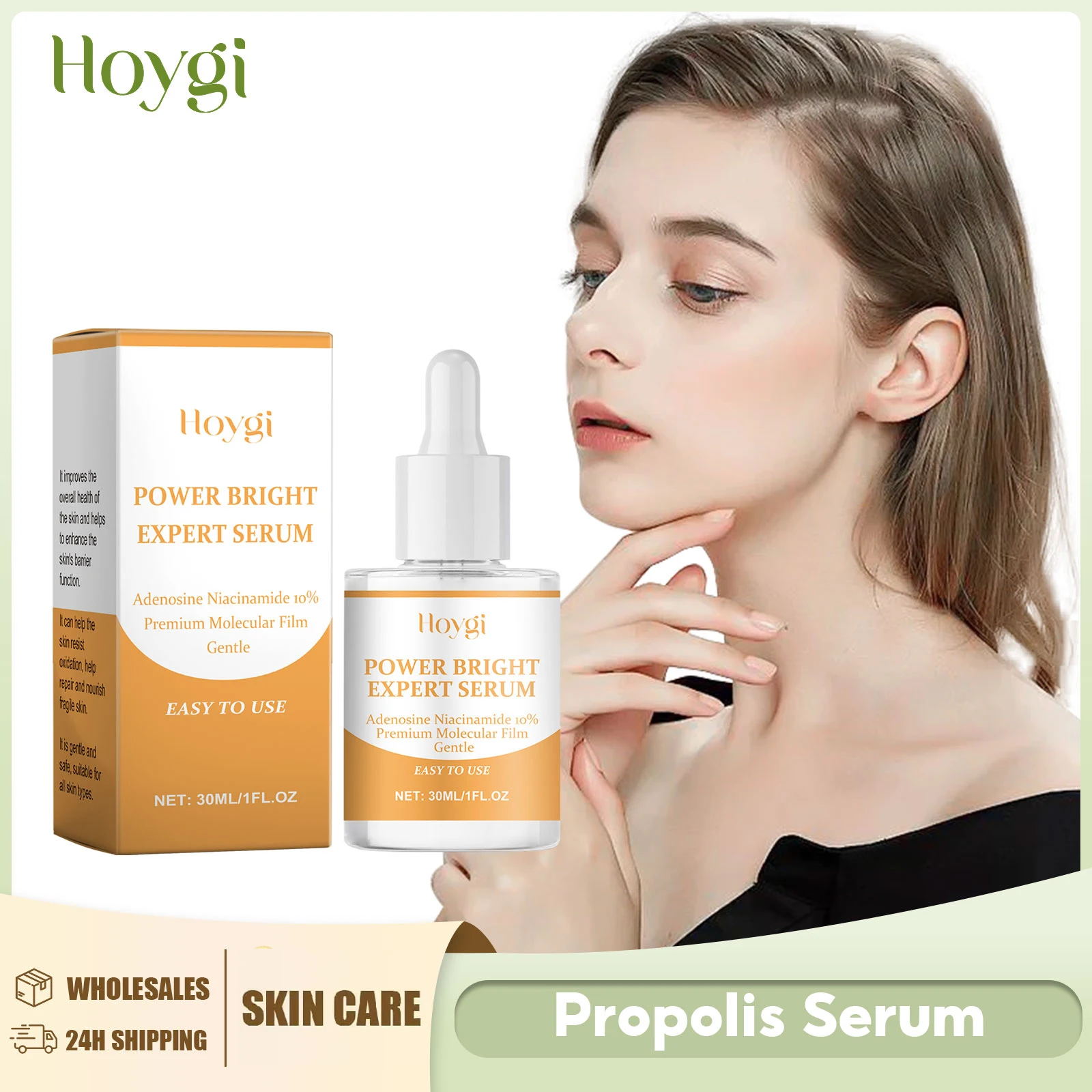 Brightening Face Serum Repair Damaged Skin Firming Lifting Rejuvenation Propolis Serum Nourish Tightening Smooth Face Essence