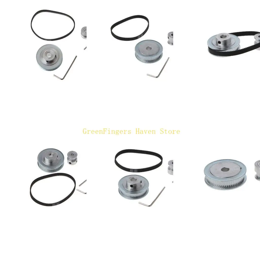 F68D GT2 Timing Belt Closed-loop 200mm Pulley 20 Teeth and 60 Teeth for 3D Printer