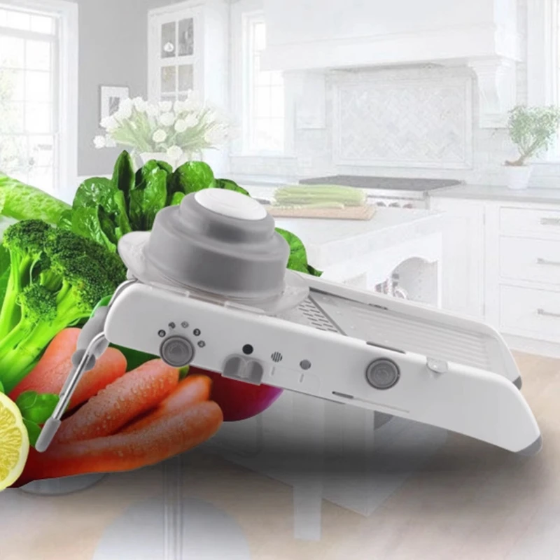 Stainless Steel Food Chopper  Fruit Vegetable Cutter＆Slicer With Hand Guard  For Potato Multifunctional Vegetable Cutter