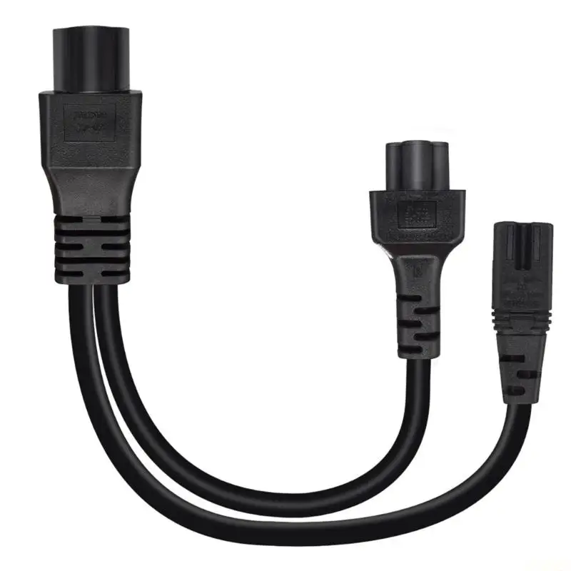 B03F Male to C5 C7 Female Power Adapters Cable Converters Wire Plastic Texture Splitter Cable Great for Home Office