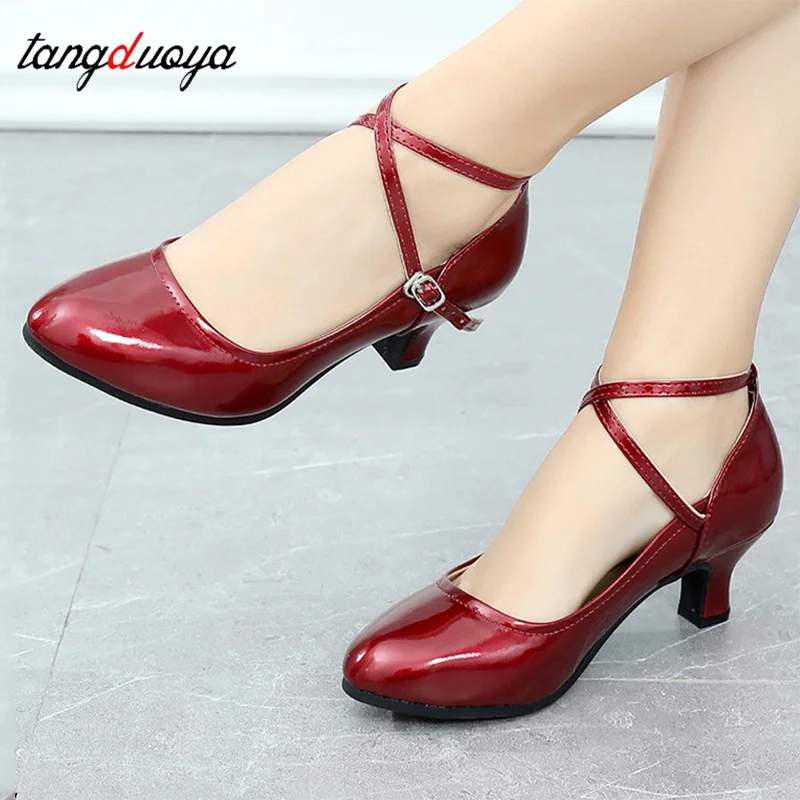 

Dance Women Standard Shoes High Heel Ladies Girls Ballroom Dance Shoes Soft Outsole Modern Dance Salsa Professional Latin Shoes