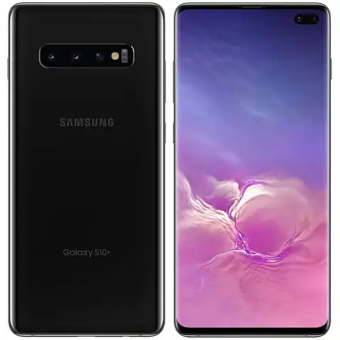 Samsung Galaxy S10 Plus S10 + téléphone Android intelligent utilisé 6.4 pouces Snapdragon 8RAM 128ROM trois appareils photo Samsung Smartphone 4100mAh