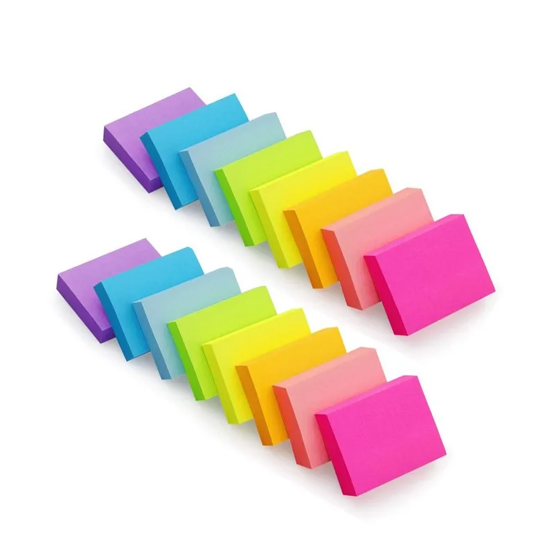 

24Pcs Colorful 38*50mm 75sheet/book Sticky Notes Message Memo Pad Self-adhesive NoteBook Page Marker Sticker Stationery Supplies