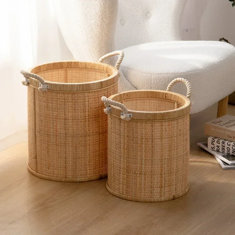 basket household storage basket dirty clothes bathroom bedroom dirty clothes basket rattan small basket laundry sundries box