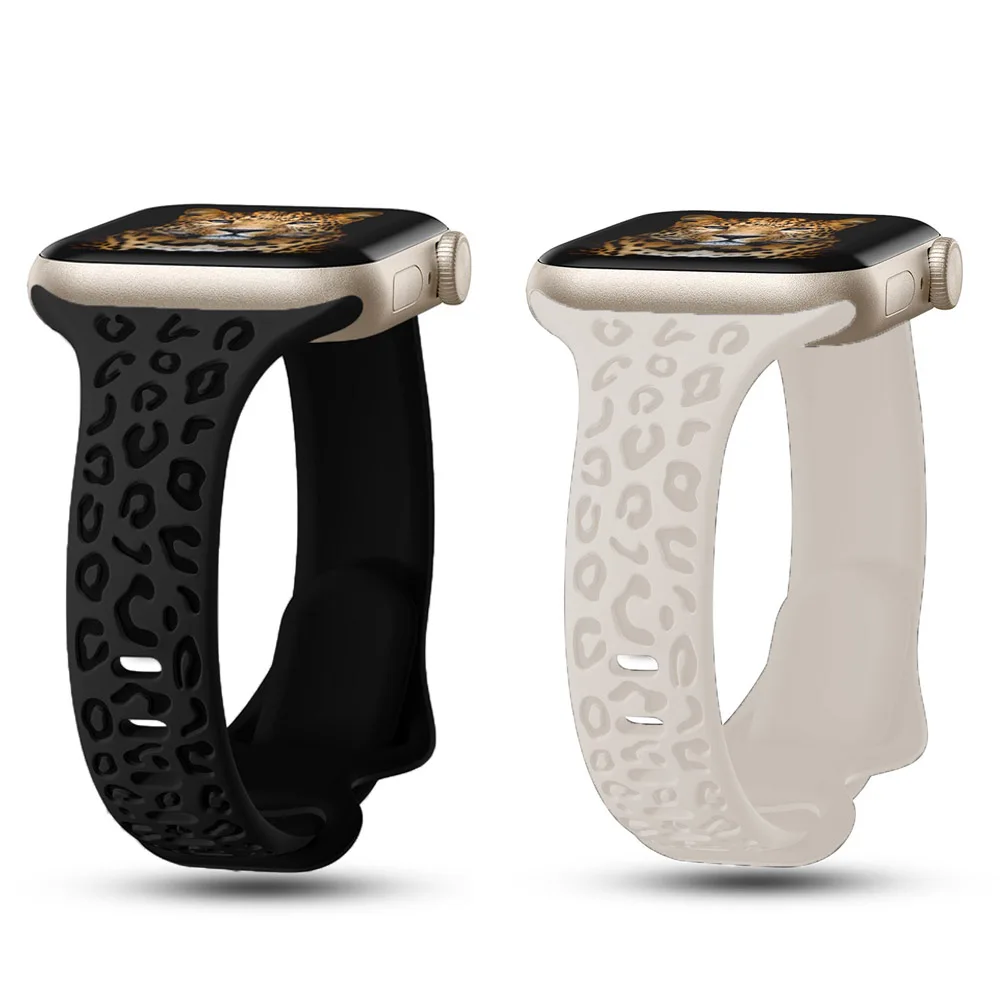 Engraved Strap For Apple Watch Bands 40mm 44mm 41mm 45mm 46 49mm Slim silicone bracelet iwatch series 9 8 7 3 ultra 2 se 10 band
