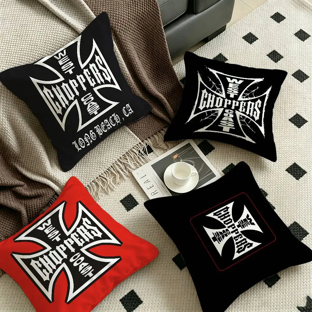 West C-Coast C-Choppers Pillow Gifts Home Office Furnishings Bedroom Sofa Car Cushion Cover case 45x45cm