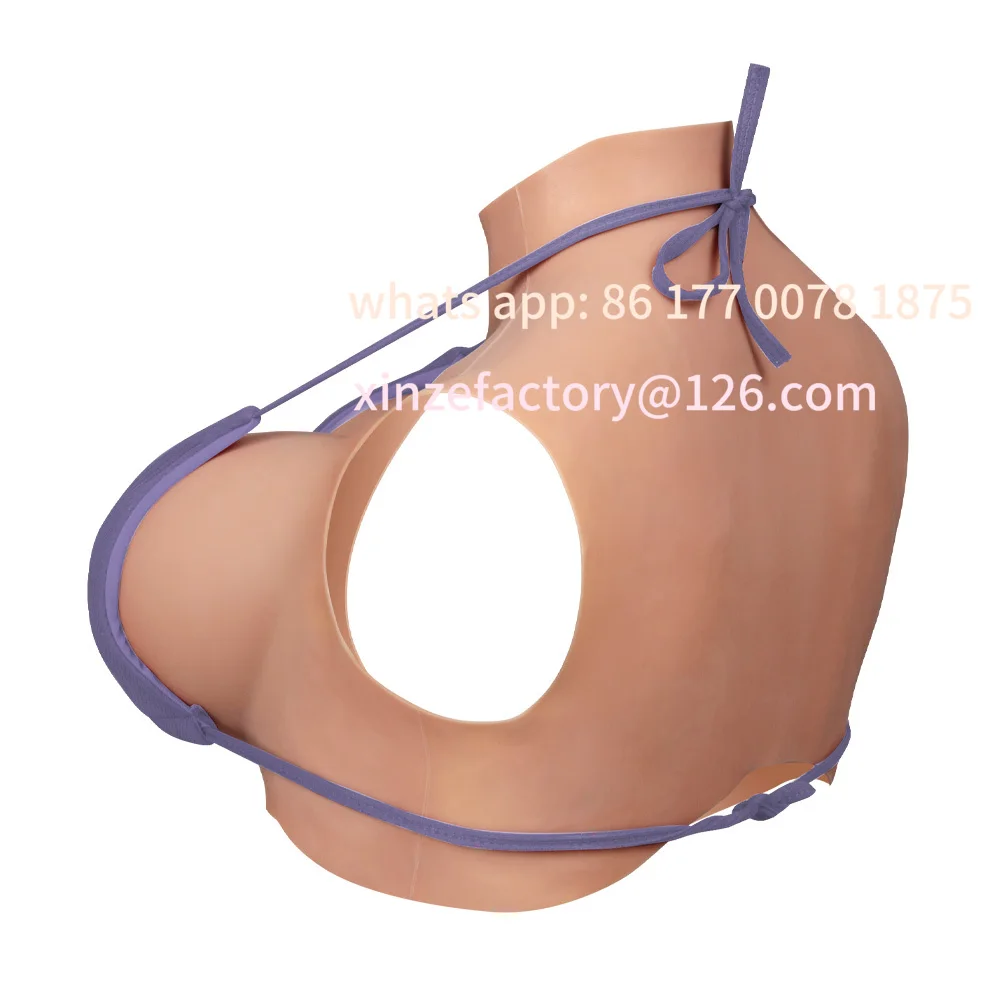 Customizable 1 piece of fake chest silicone breastplate C/D/E/G cup breastplate suitable for cross-dressers, transgender