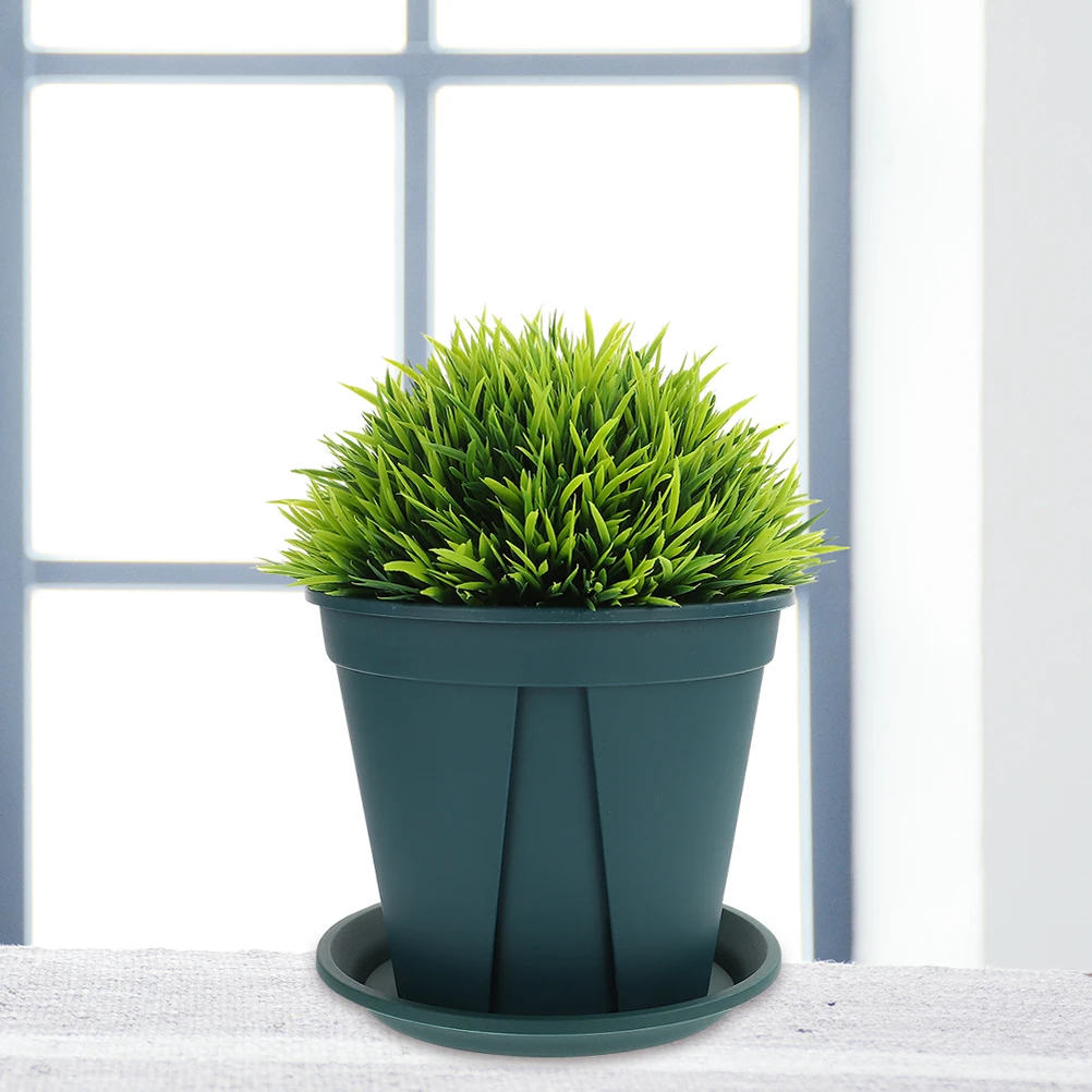 

14 set Root Control Flowerpot With Tray Ventilated Plastic Nursery Planters For Succulents Orchids Large Flower Pots With