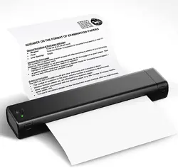 Portable Printers Wireless for Travel M08F A4Thermal Printer Use for Mobile Office, Support 8.26