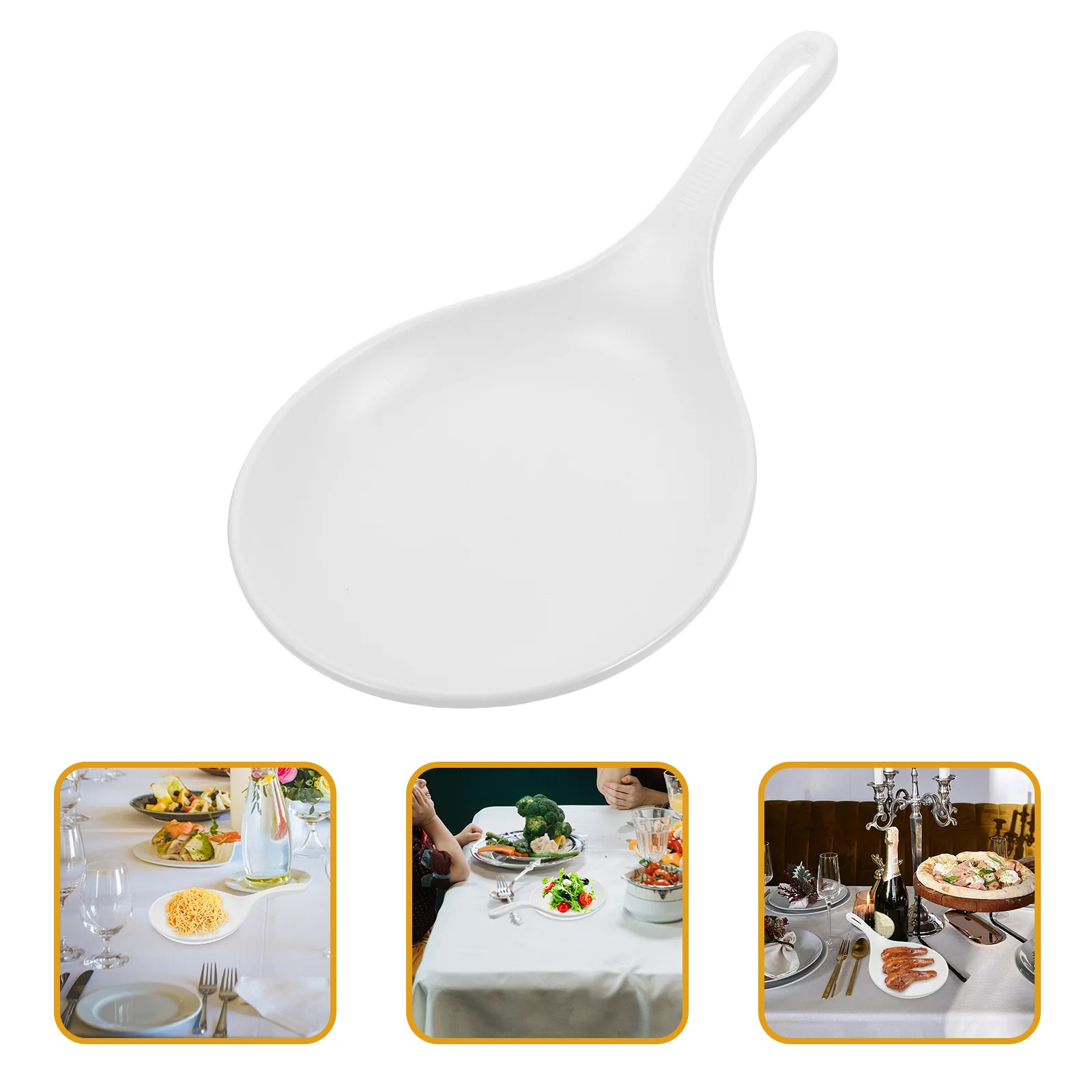 2 Pcs Plate Elegant Dessert Dish Service Board Serving Plates For Pasta Melamine Small Restaurant