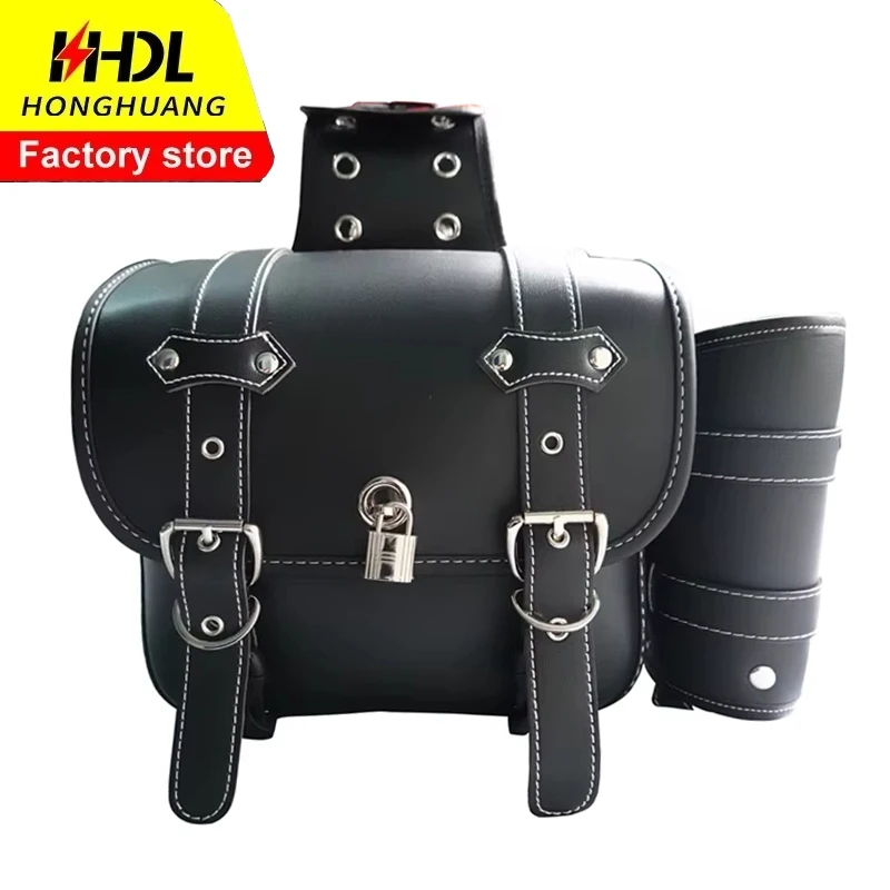

For Super SOCO TC TS Side Bag Scooter Storage Saddle Bags Retro Satchel Modified