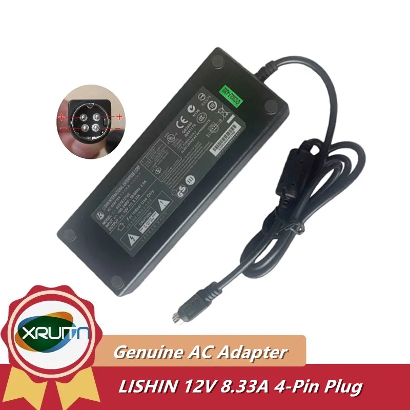 12V 8.33A 4-Pin AC Adapter Charger for Synology NAS DS918 Plus DS916 DS415+ DS414 EA11011D-120 Power DS718+ DS920+ DS418 DS409 D