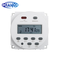 CN101A AC 220V 230V 240V Digital LCD Power Timer weekly 7days Programmable Time Switch Relay 8A TO 16A TIMER 10A CN101 mini